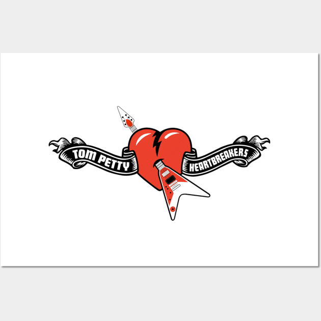 Heartbreakers 40th anniversary tour Wall Art by EtheLabelCo